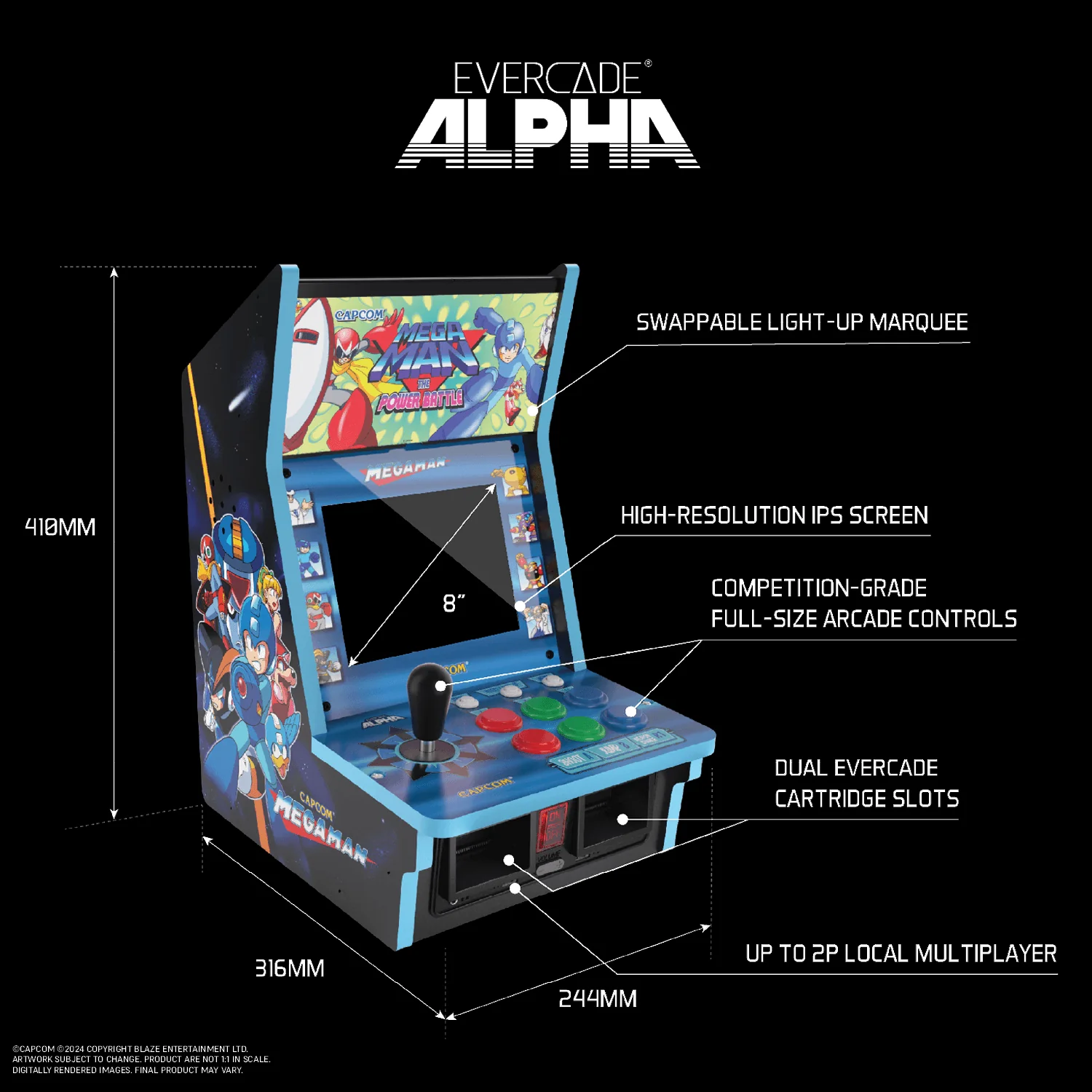 Evercade Alpha Mega Man™  Bartop Arcade - Image 15