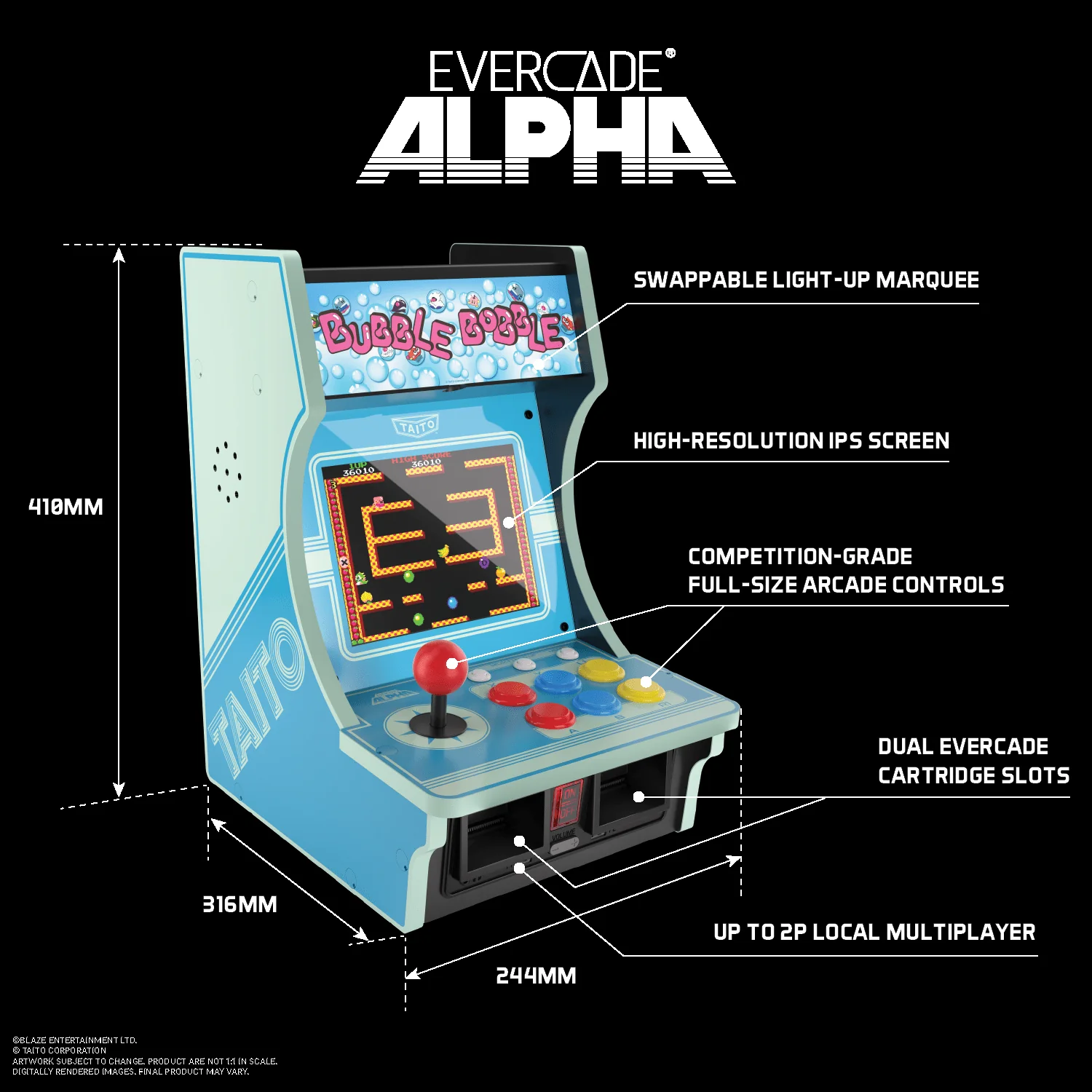 Evercade Alpha Taito™ Bartop Arcade - Image 10