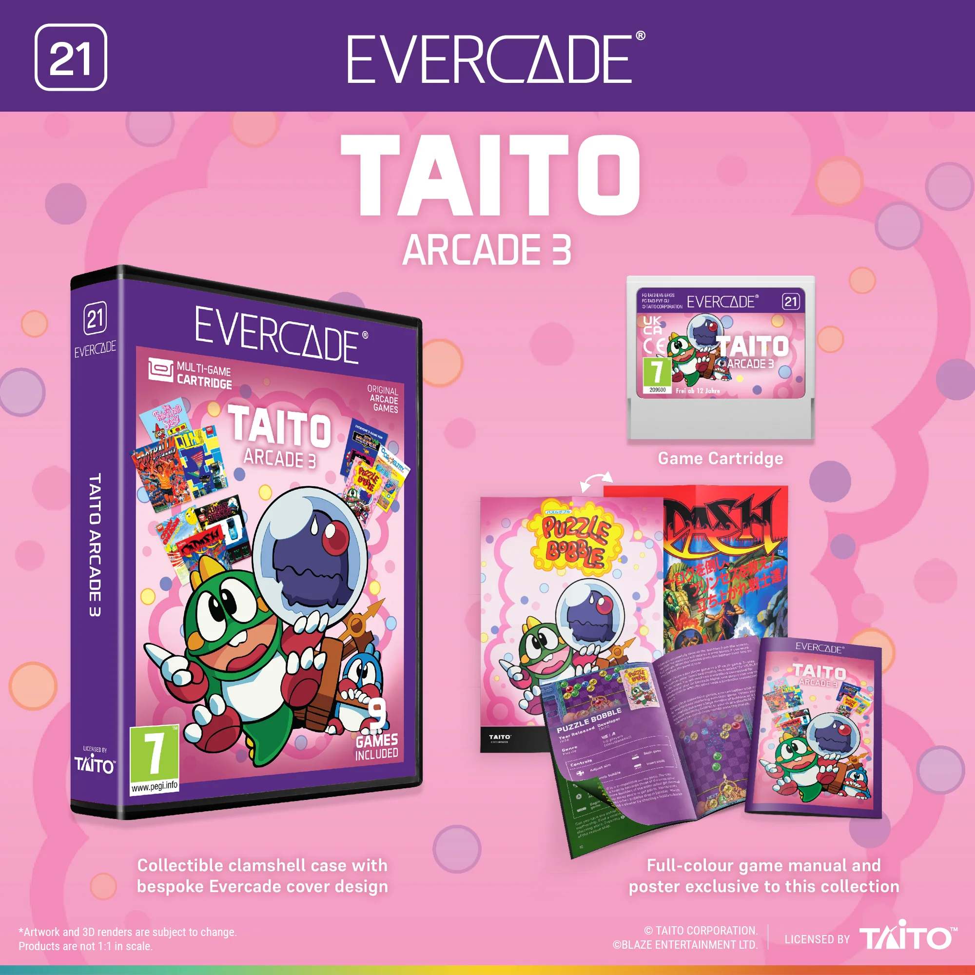 Evercade Bundle: #49 Turrican Collection + #21 TAITO Arcade 3 + Cadey Socks - Image 3