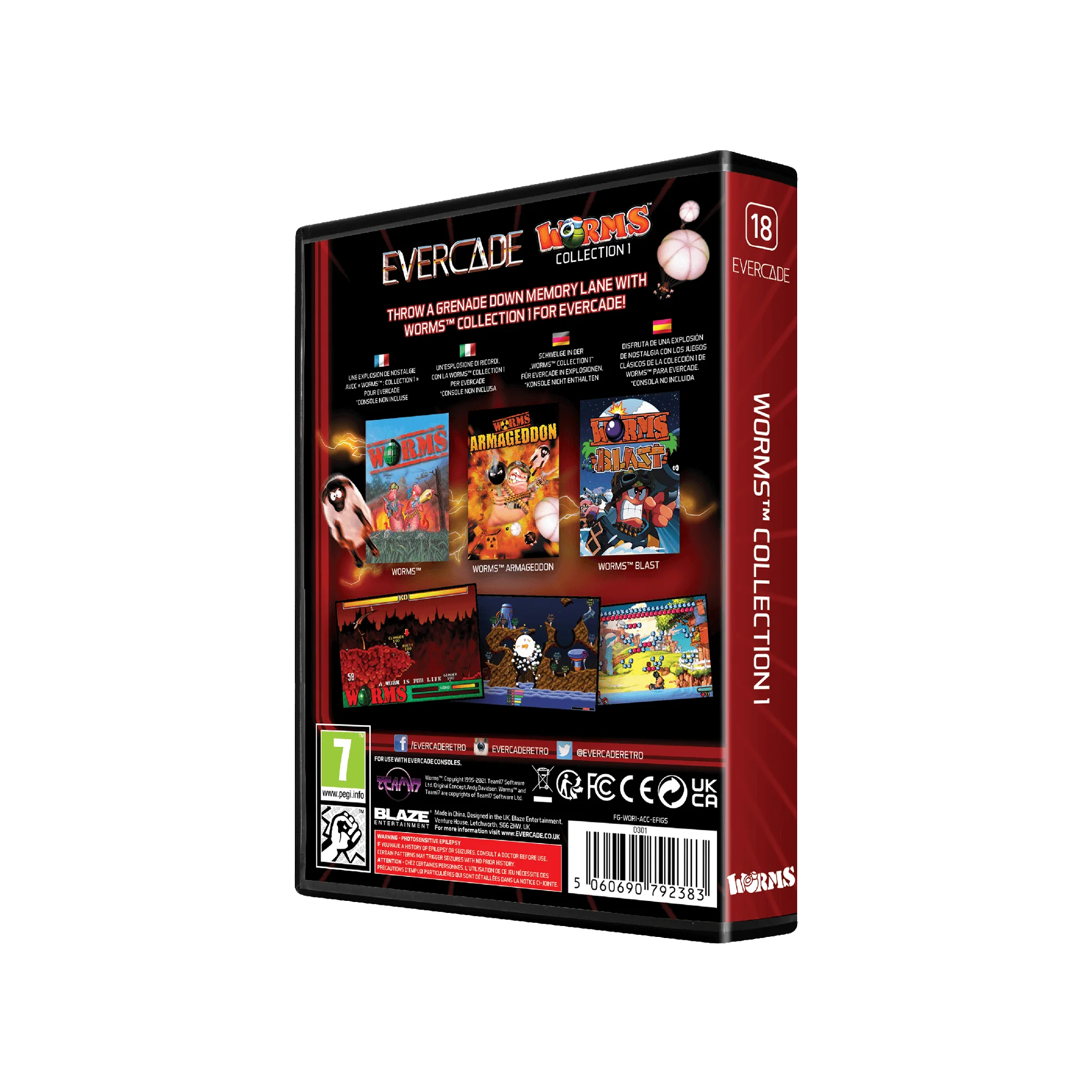 Evercade Cartridge #18 - Worms Collection 1 - Image 3