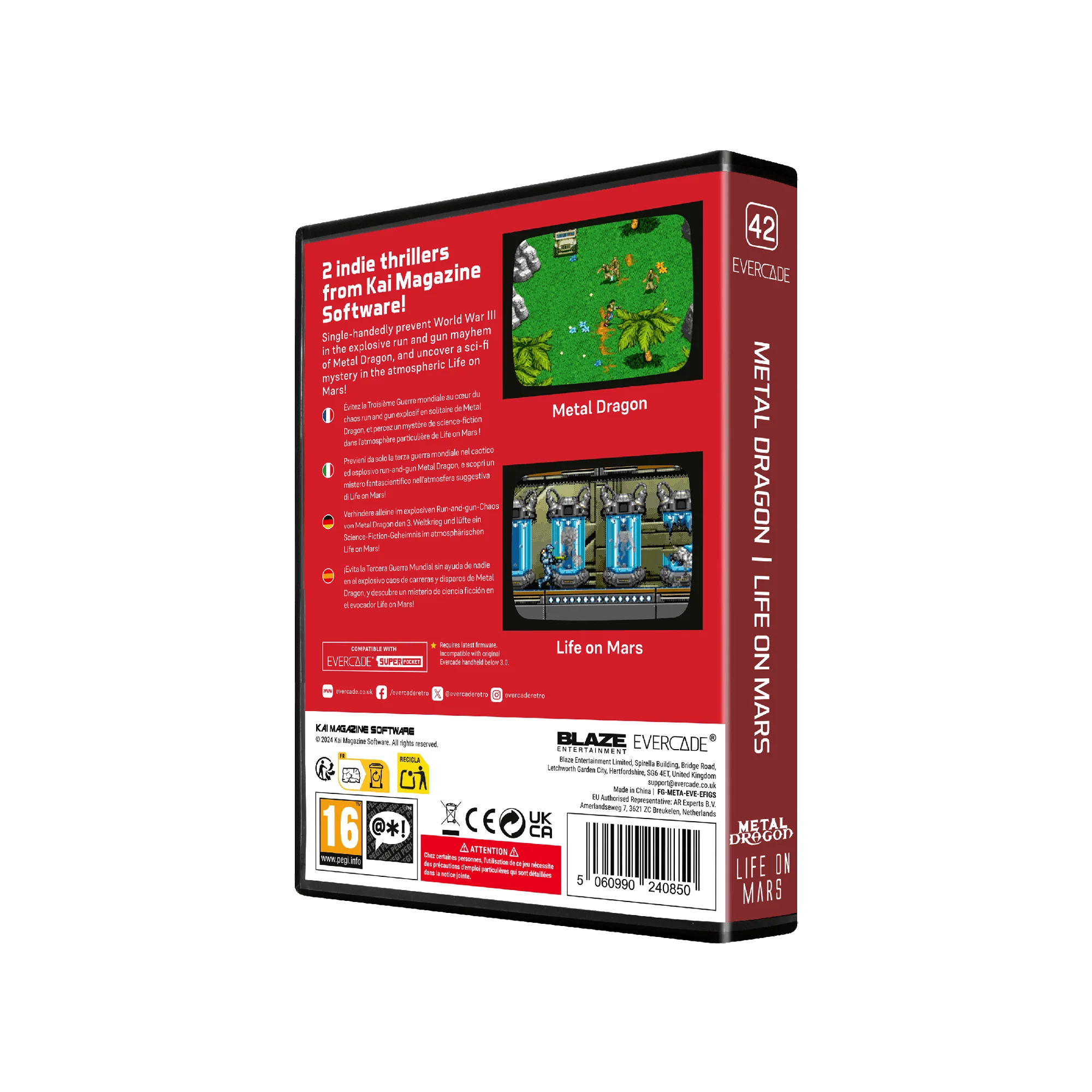 Evercade Cartridge #42 - Metal Dragon / Life on Mars - Image 3