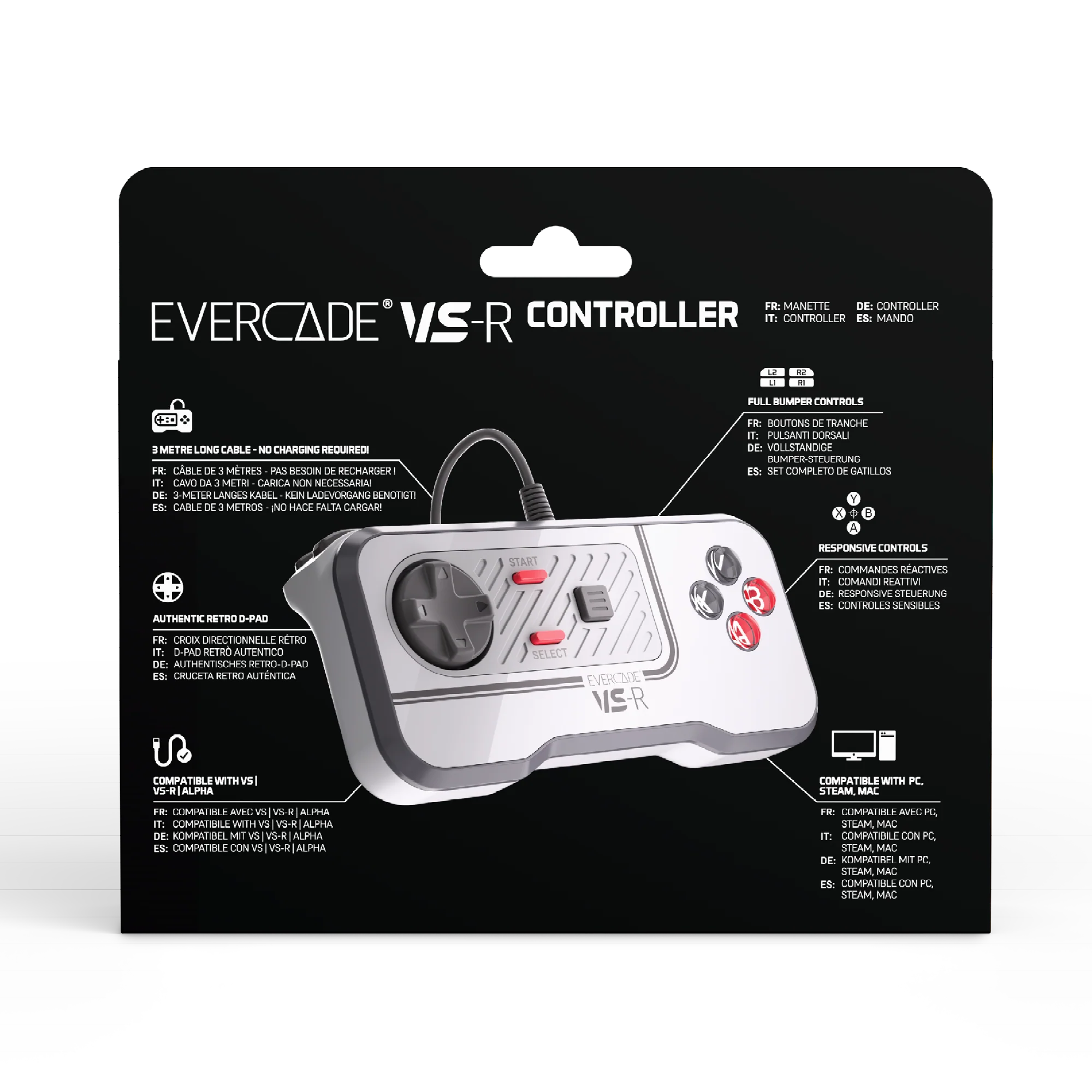 Evercade VS-R Wired Controller - Classic Retro - Image 6